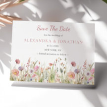 Luxuriöse, rosa Wildblume Hochzeit