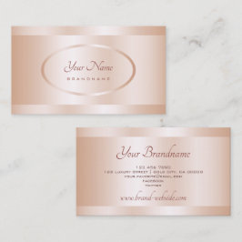 Luxuriöse Rose Gold Effekt Beruflich und stilvoll Visitenkarte
