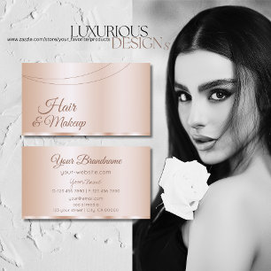 Luxuriöse Rose Gold Glamour Beruflich Einfach Visitenkarte