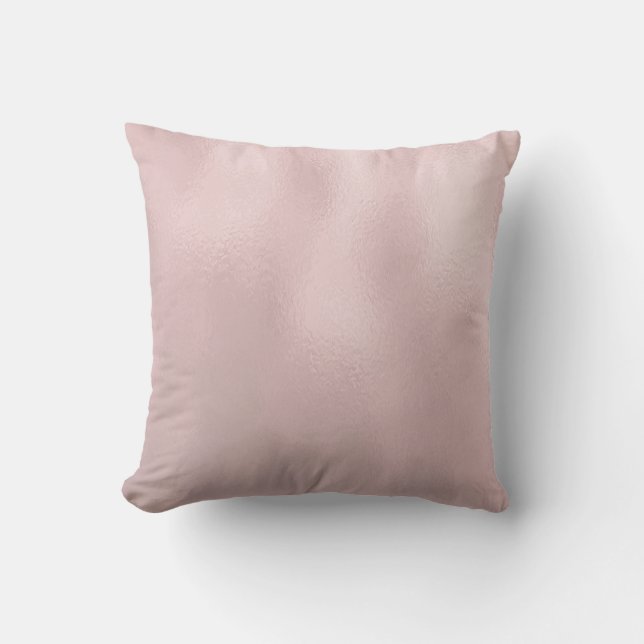 Luxuriöse Rose Gold Glas Textur Design Kissen (Vorderseite)