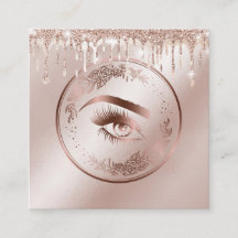 Luxuriöse Rose Gold Lashes Circle Eyes Brows