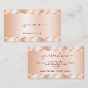 Luxuriöse Rose Gold Shimmer Effekt Beruflich Visitenkarte