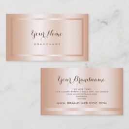 Luxuriöse Rose Gold Stil einfach und anständig Visitenkarte