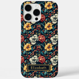 Luxuriöse Rose iPhone Gehäuse für personalisierbar iPhone 16 Pro Max Hülle