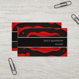 Luxuriöse rot schwarz elegante professionelle femi visitenkarte