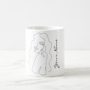 Luxuriöse Tasse für Schreibnamen - Elegantes Skrip