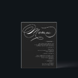Luxuriöse Typografy Wedding Menu Card Einladung<br><div class="desc">Unsere Kollektion "Luxuriöse Typografie" verfügt über ein schönes, individuelles Kalligrafieschrift mit reichhaltigen Wirbel in farbigen Imitaten und einer passenden doppelten Folienabdeckung. Das ganze Skript für die Anpassung ist in einem eleganten Serif-Schriftart. Sie können wählen, ob Sie die Imitat-Folie für ein komplettes Set mischen und abgleichen möchten und zwischen so vielen...</div>