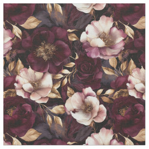 Luxuriöse Velvet-Blume Stoff