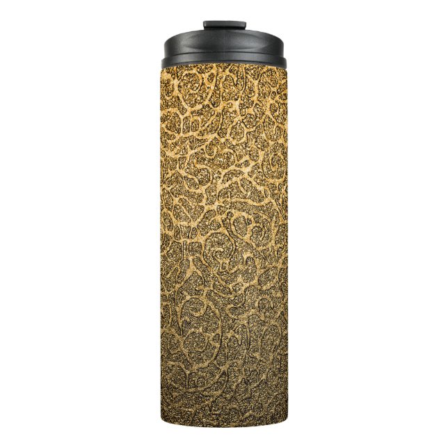 Luxuriöse Verpackung, helle Spot Highlights. Thermosbecher (Vorderseite)
