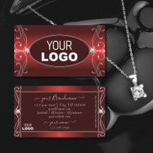 Luxuriöse Verzierte Sparkling-Diamanten mit Logo