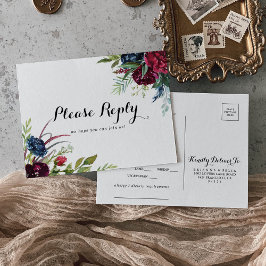 Luxuriöse Whimsical Boho Blumenkarte Auswahl UAWG Postkarte