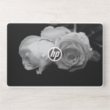 Luxuriöse White Rose HP Laptop Skin