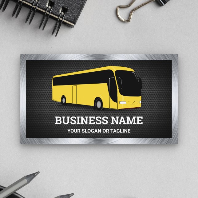 Luxuriöse Yellow Bus Sightseeing Tours Reisen Agen Visitenkarte (Von Creator hochgeladen)