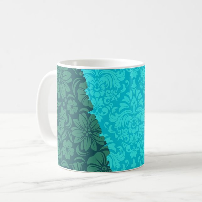 Luxuriöse Zierelemente Kaffeetasse (Vorderseite Links)
