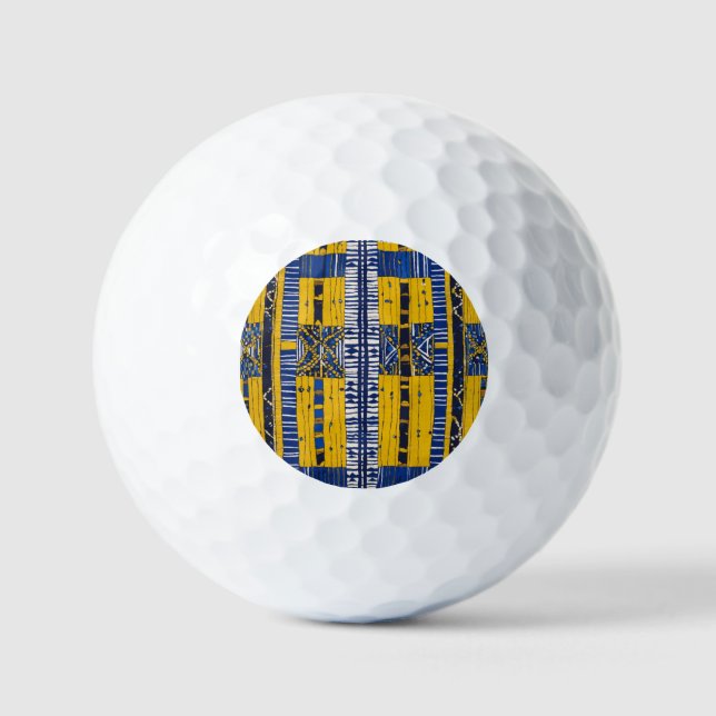 Luxuriöser afrikanischer Karibik-Mudcloth Golfball (Vorderseite)