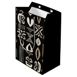 Luxuriöser afrikanischer Karibik-Mudcloth Mittlere Geschenktüte