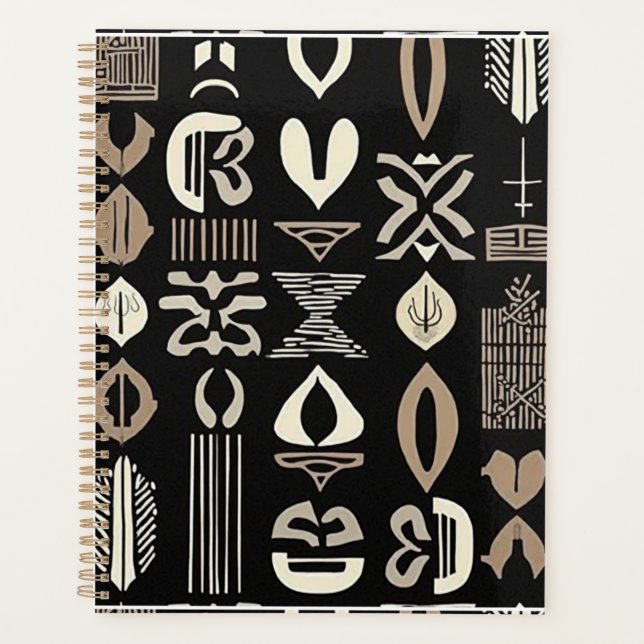 Luxuriöser afrikanischer Karibik-Mudcloth Planer (Vorderseite)
