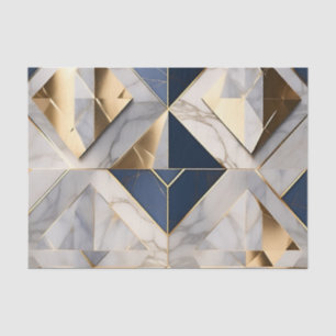 Luxuriöser blau-grauer Marmor mit Gold Seidenpapier