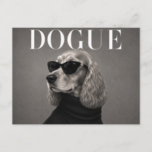 Luxuriöser Cocker Spaniel-Hundeporträt Postkarte