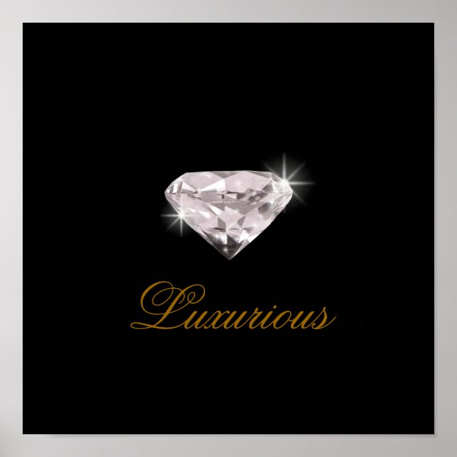 luxuriöser Diamant Poster (Vorne)