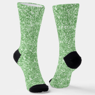Luxuriöser Funkelnd Sage Glitzer Socken