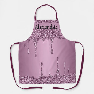 Luxuriöser Glitzer Sparkle Tropfen Look Women's Fu Schürze