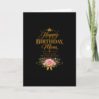 Luxuriöser goldener Geburtstag für Mama Karte