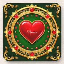 Luxuriöser Goldener Herzrahmen