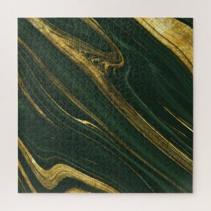 Luxuriöser grüner Onyx: Goldener Marmor.