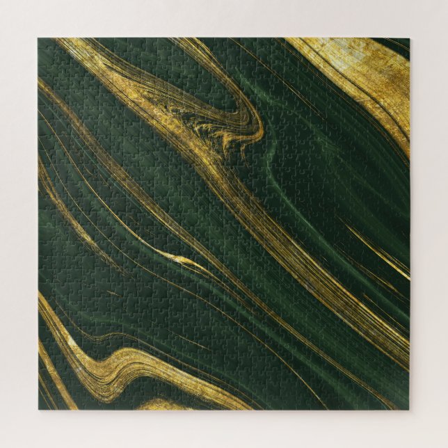 Luxuriöser grüner Onyx: Goldener Marmor. (Vertikal)