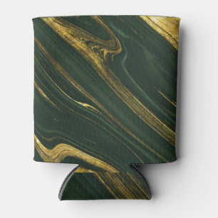 Luxuriöser grüner Onyx: Goldener Marmor. Dosenkühler