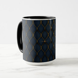 Luxuriöser Hintergrund mit goldgelben Formen Tasse