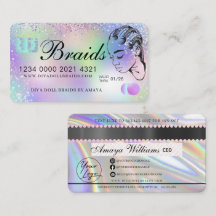 Luxuriöser Holographic Foil Fair Braiding Credit S