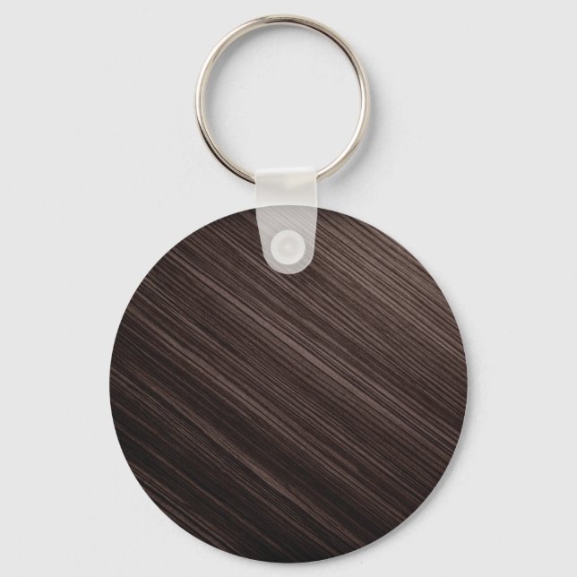 Luxuriöser Mahogany Holzlook Hintergrund Schlüsselanhänger (Vorderseite)