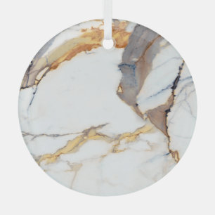 Luxuriöser Marmor: Golden Italian Texture Ornament Aus Glas