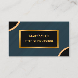 Luxuriöser moderner goldgrüner Marmor Visitenkarte