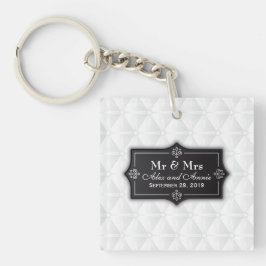 Luxuriöser Personalisierter Hochzeitssender Schlüs Schlüsselanhänger