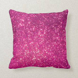 Luxuriöser Pink Gold Glitzer Kissen
