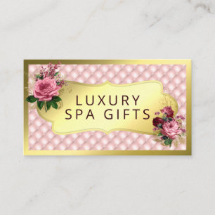 Luxuriöser Pink Gold Wellness-Center Bath Soak So Visitenkarte