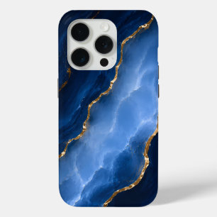 Luxuriöser Saphirblauer Marmor Case-Mate iPhone Hülle