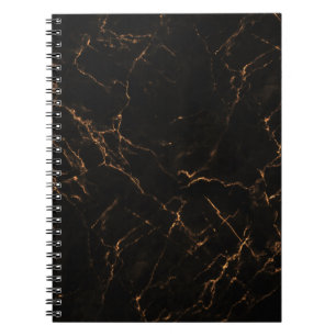 Luxuriöser schwarzer Marmor: Elegante Textur Notizblock