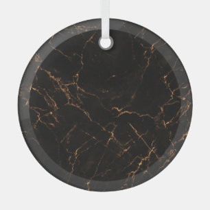 Luxuriöser schwarzer Marmor: Elegante Textur Ornament Aus Glas
