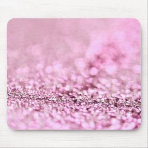 Luxuriöser Sparkling Rose Gold Glitzer Mousepad