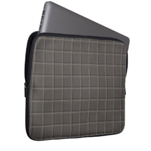 Luxuriöser warmer Holzkohle-Fensterplaid Laptopschutzhülle