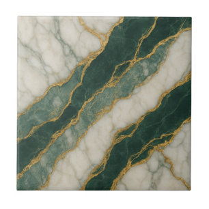 Luxuriöser weißer Marmor mit goldenen Venen Fliese