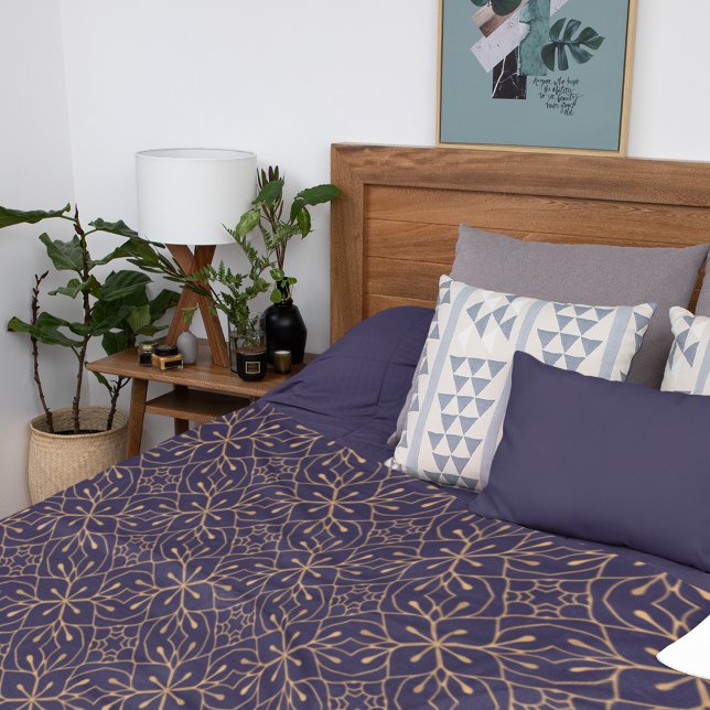 Luxuriöser Zierhintergrund in Gold Fleecedecke (Luxury Ornamental Background In Gold Color Fleece Blanket)