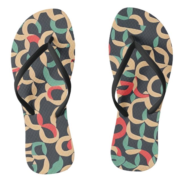 Luxuriöses Abstraktes Muster Flip Flops (Fußbett)
