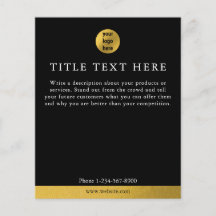 Luxuriöses Black & Gold Business Logo Marketing