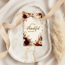 Luxuriöses burgunderrotes florales Thanksgiving-Di