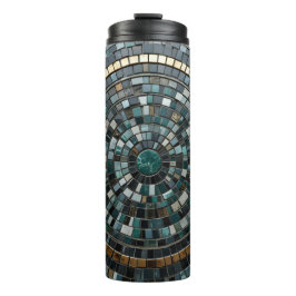 Luxuriöses Circular Mosaic Wall Macro Thermosbecher